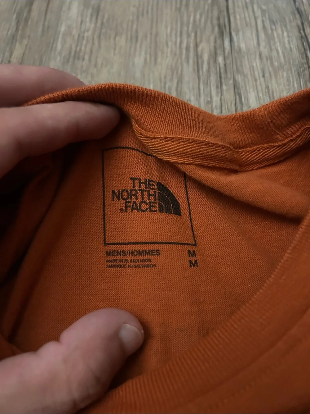 The North Face Men’s Short-Sleeve Tee in Rust Orange